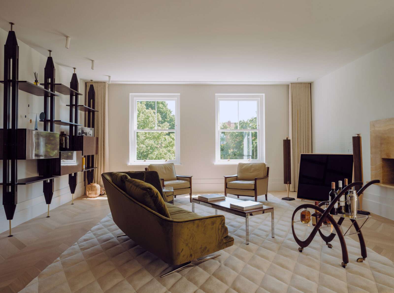 Sublime spatial design at an apartment within a Victorian villa in Hampstead, north-west London