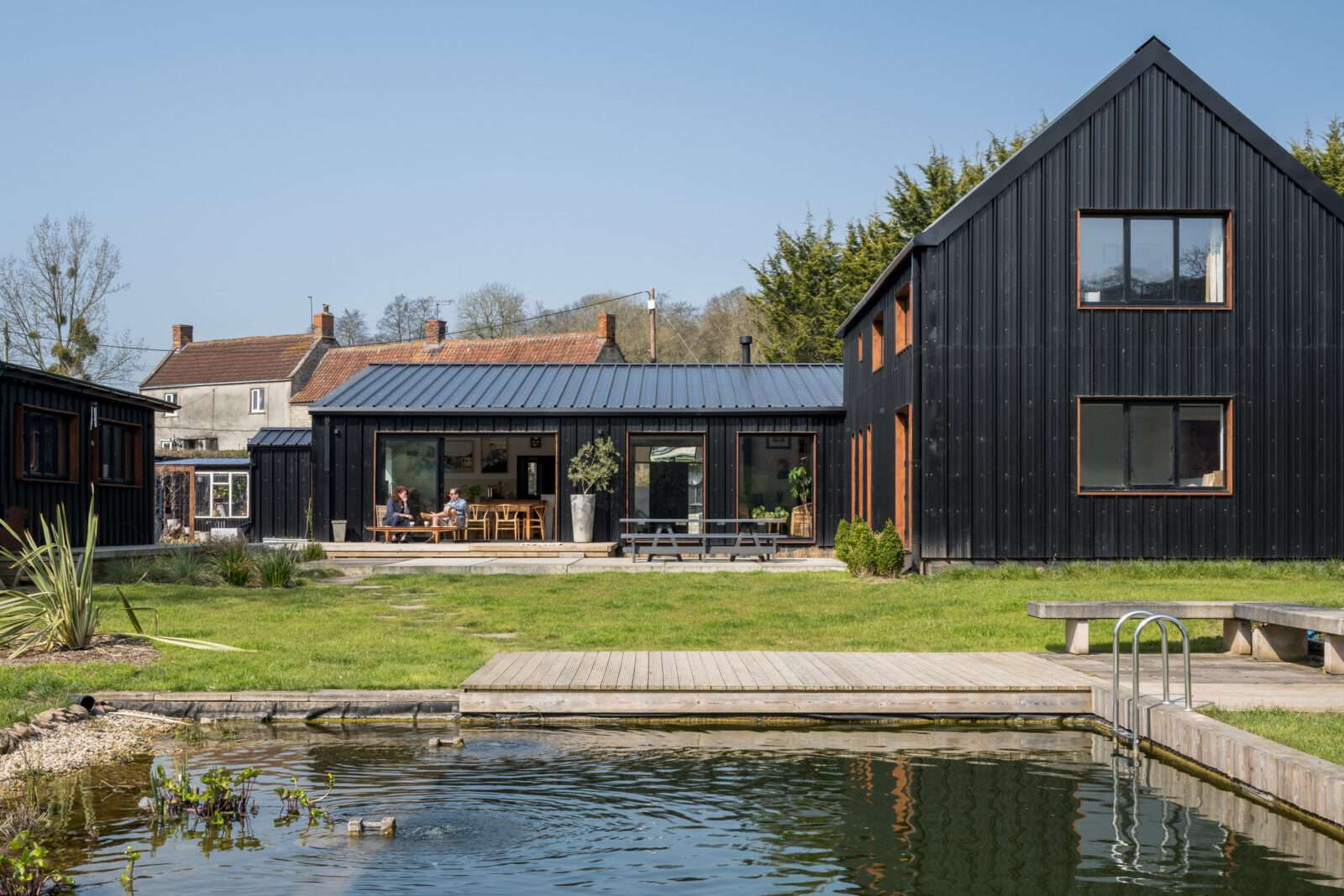 Lizbeth Holstein and Sebastian Galbraith-Helps on building a sustainable home and natural swimming pond on the site of an old forge in Somerset