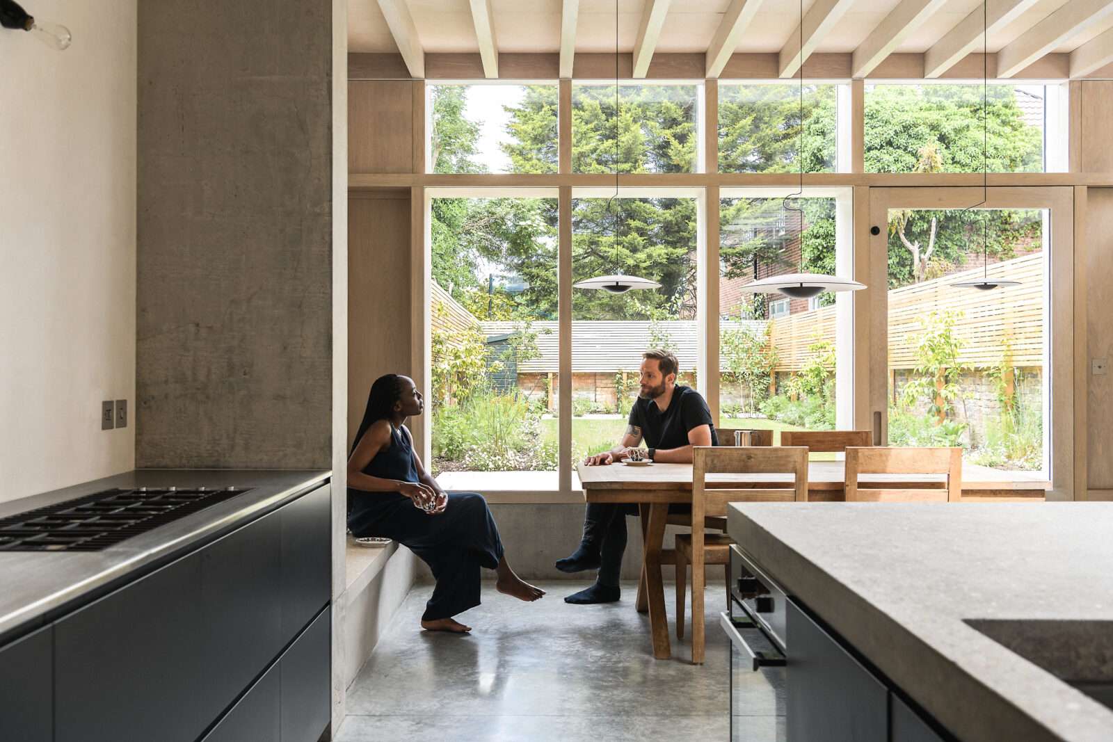 Rebecca Layoo and Roman Meyer on life at the brutalist-inspired Concrete Plinth House in London Fields, east London