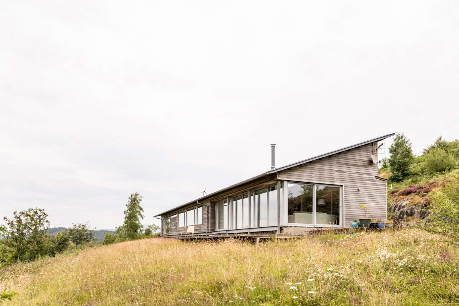 A long house lying low in rural Scotland