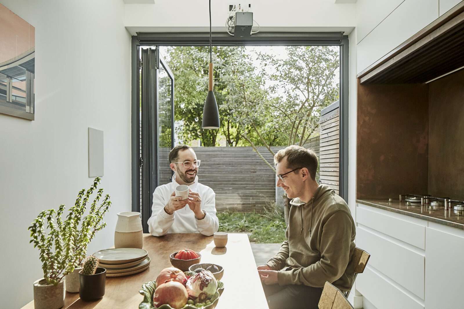 Open House: Robbie de Santos and Pete Biggs reflect on life in their renovated Victorian flat in Clapton, complete with a sunken Japanese bath