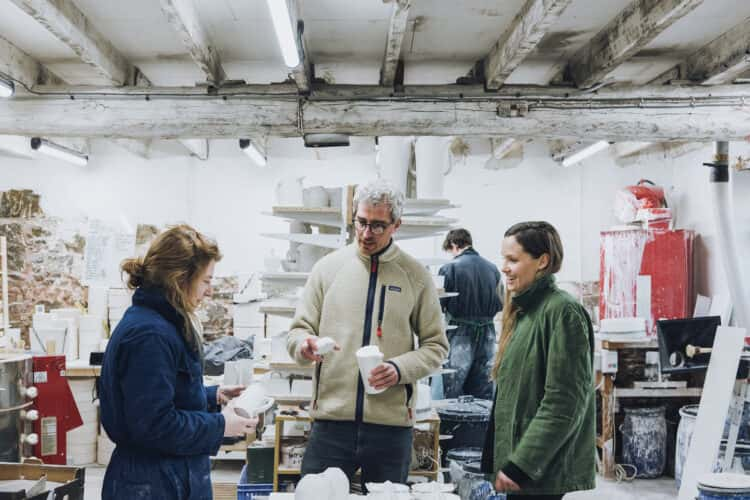 Studio Visits: Cath and Jeremy Brown, founders of Devon-based creative studio Feldspar, discuss fine bone china and keeping craft alive