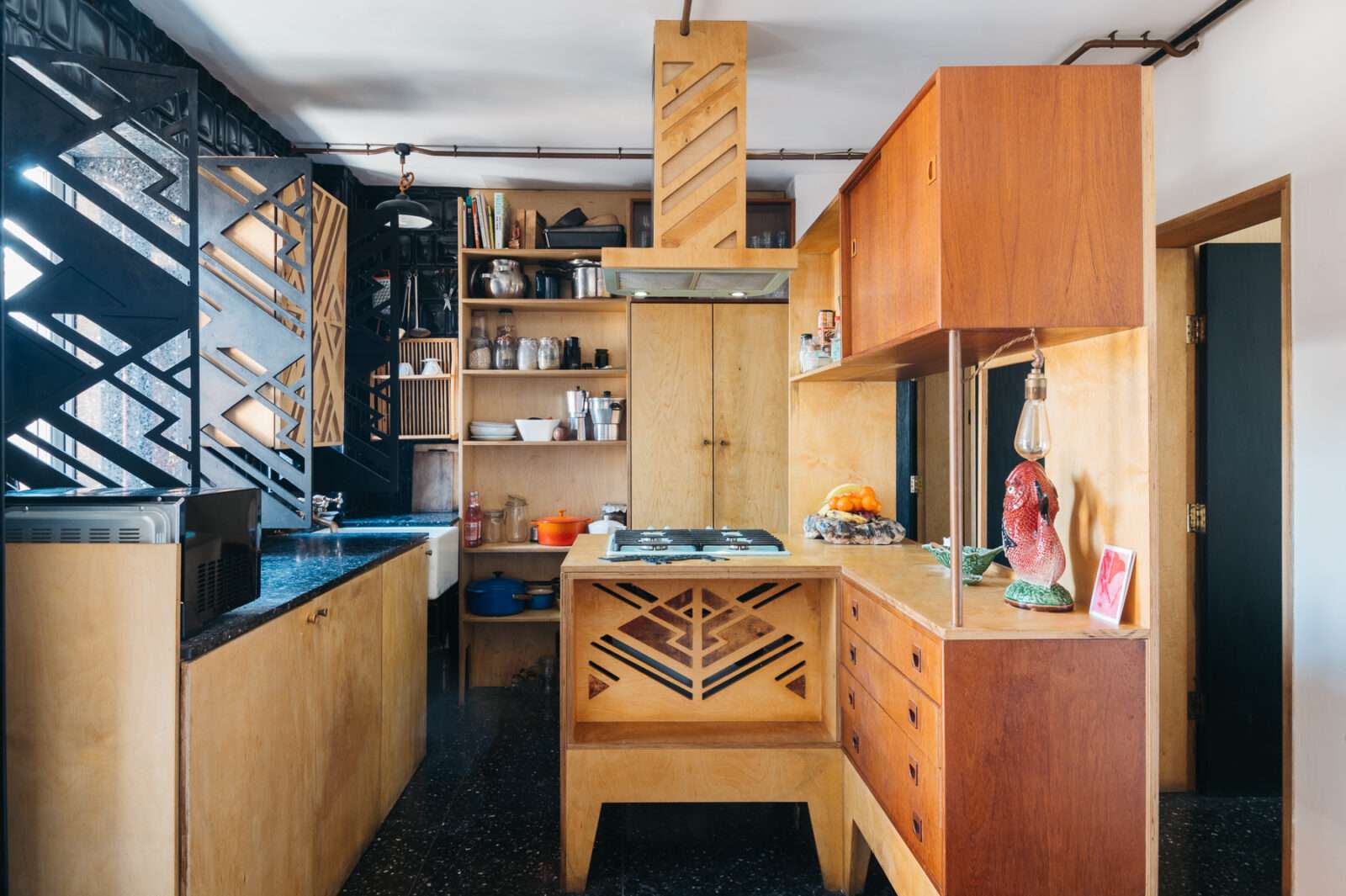 The majestic materials of a 1930s apartment in Borough, south-east London