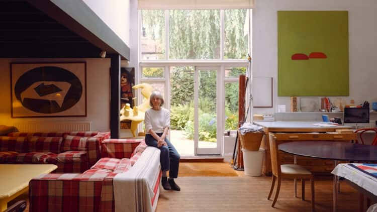 Textile designer Pauline Caulfield’s art-filled home and studio in Primrose Hill