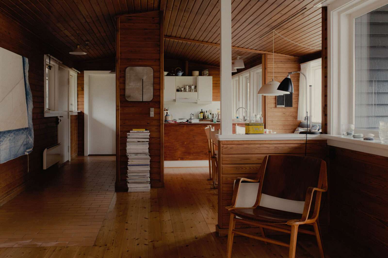 Inside gallerist Peter Ibsen’s 1950s summer house in Rørvig, rural Denmark