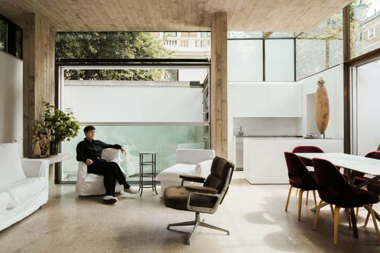 Architect Sophie Hicks on life in her hidden concrete haven in Kensington