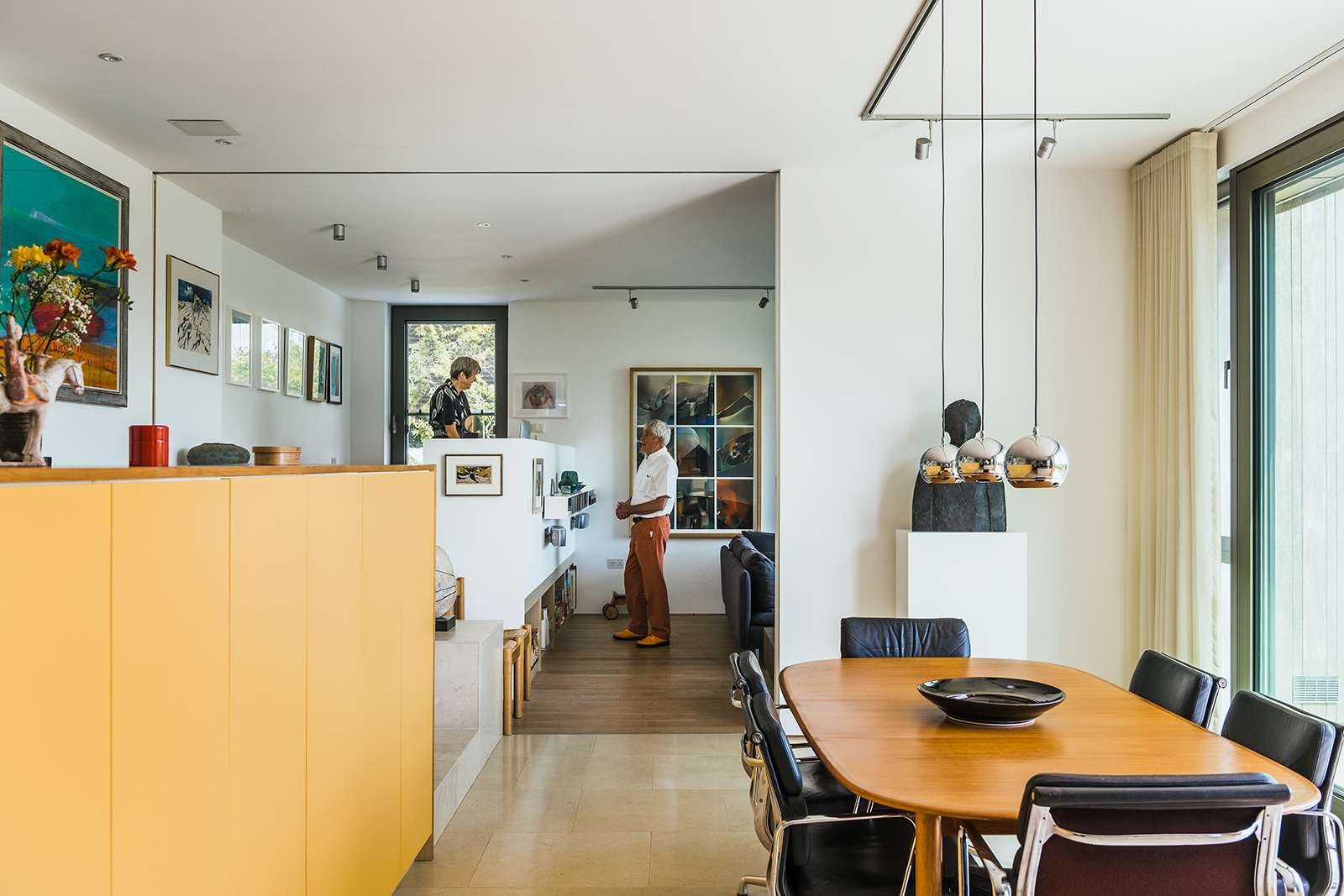 Step inside a modernist-inspired house in Somerset as it comes on the market, designed with art and flexible living in mind