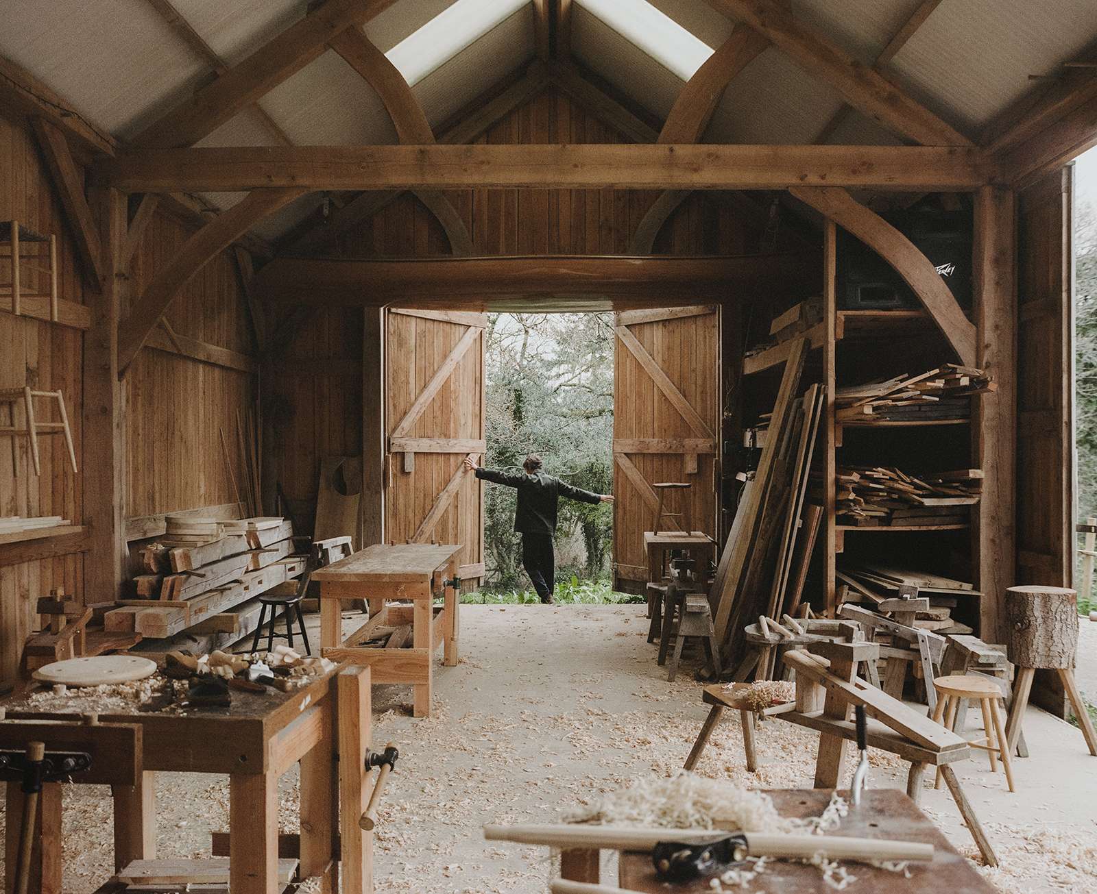 Woodworker Ambrose Vevers has a deep-rooted connection with the land in Ashburton, Devon