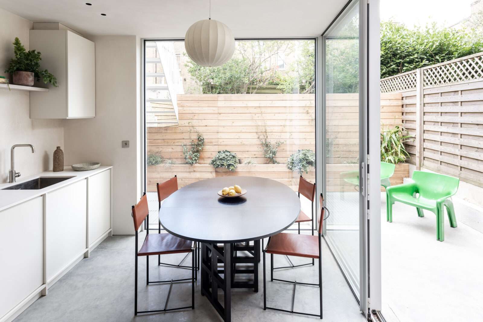 Minimalist interiors and post-modern design at a renovated apartment in Clapton, east London