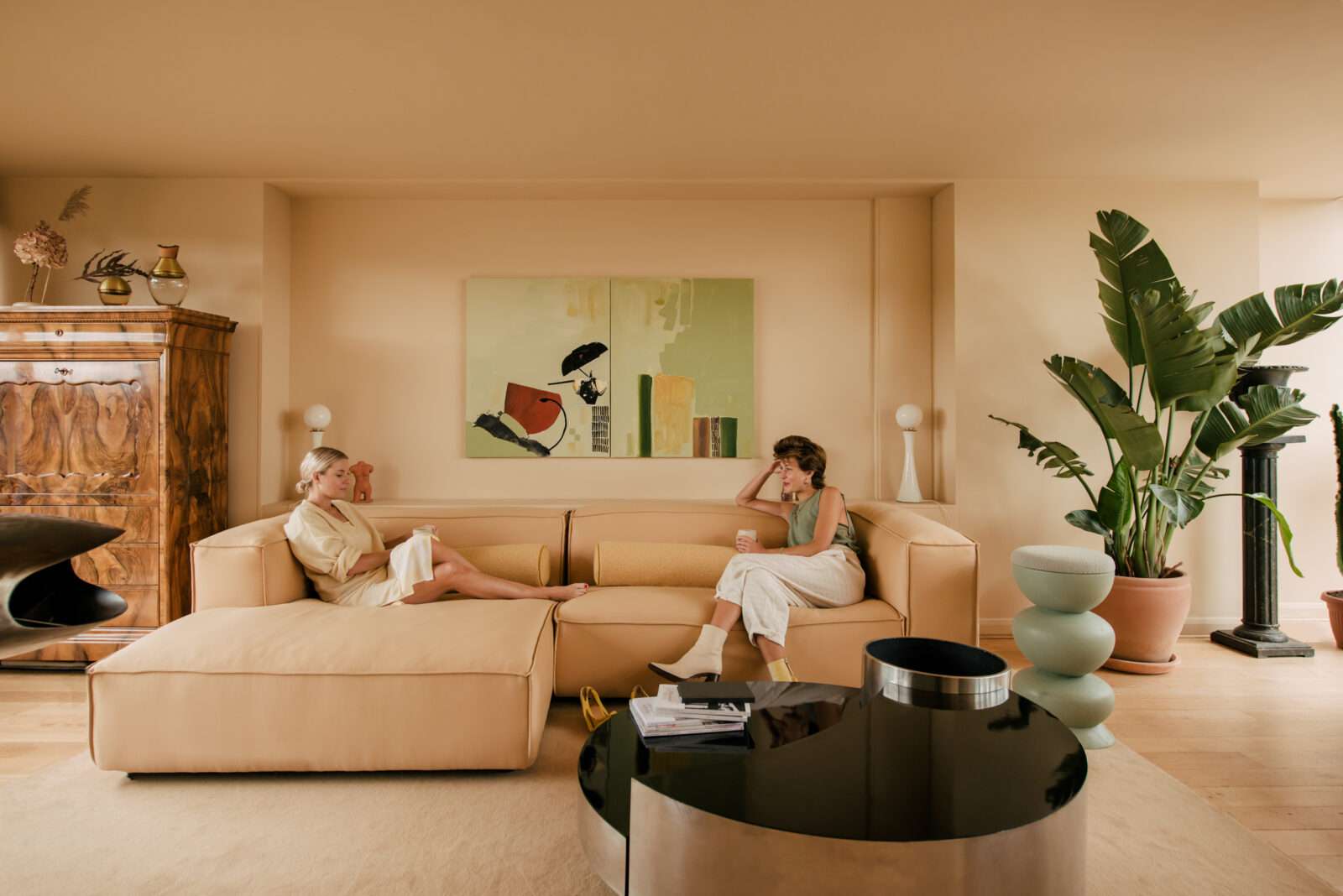 Tatjana von Stein and Gayle Noonan on life at their plush, 1970s-inspired apartment in Hampstead, north London