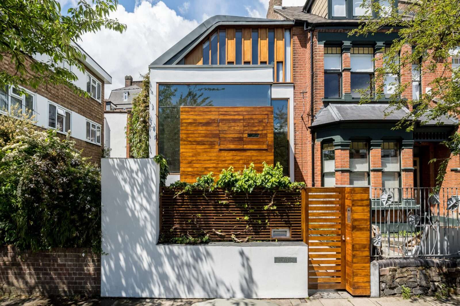 An architect’s contemporary home built on the site of two derelict garages in Crouch Hill, north London