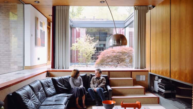 Pure 1970s glamour at an iconic modernist house, from sunken sofas to an indoor pool